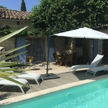 Maison De Plain Pied Pour 4 Pers Piscine Lussan Lussan (Gard)