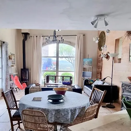 Maison De Plain Pied Pour 4 Pers Piscine Lussan Holiday home *